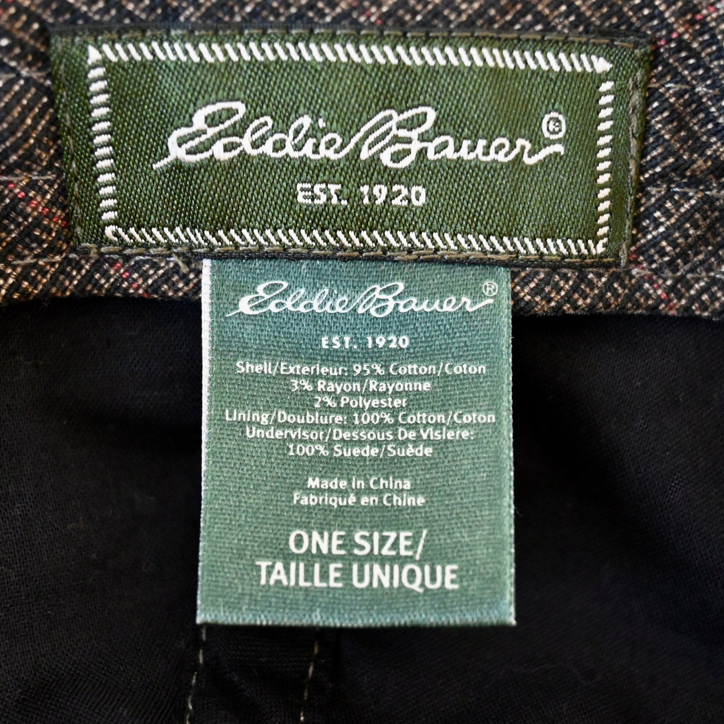 Eddie Bauer グレンチェック ６パネルハット