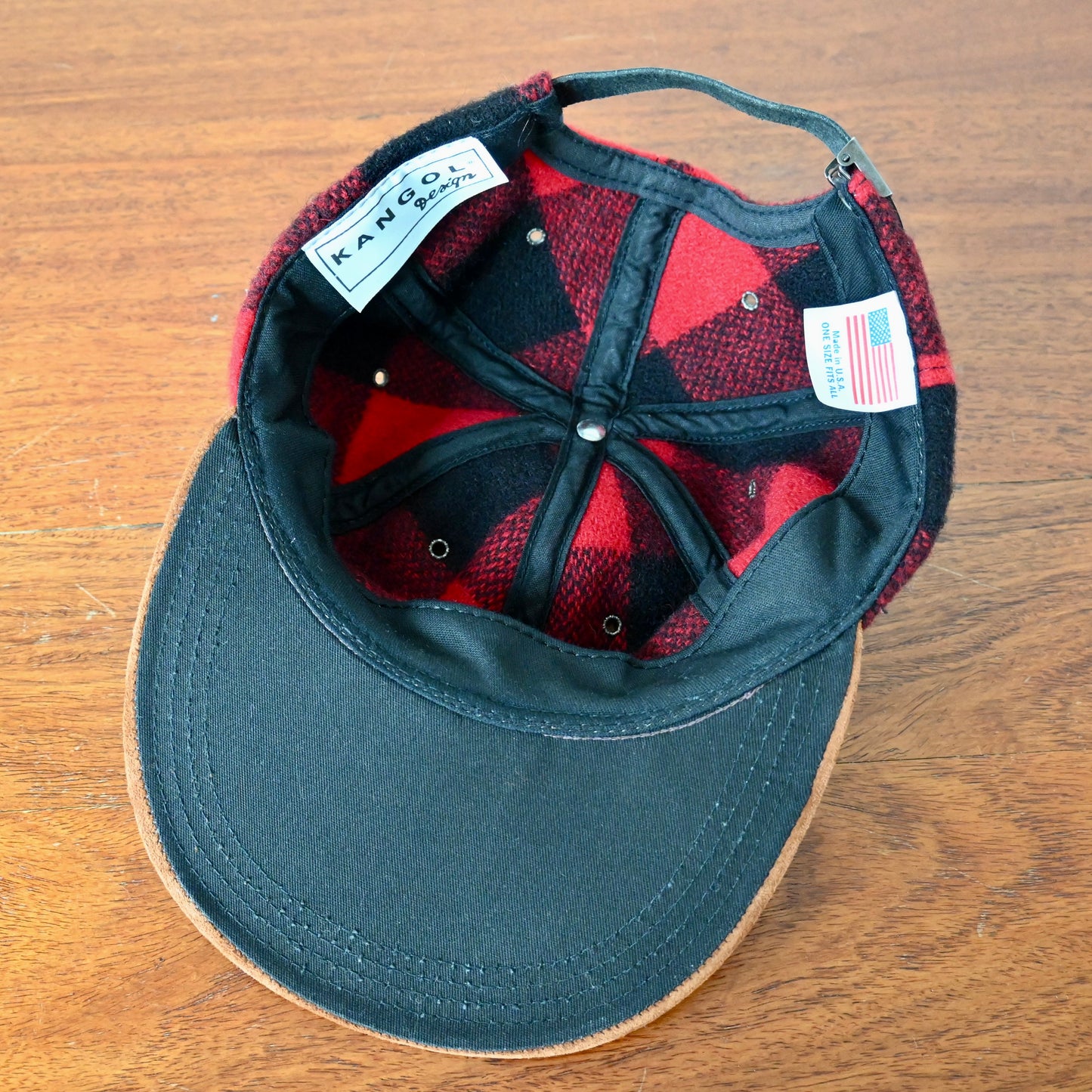 1990s Kangol ブロックプレッドウールシェル ６パネルハット