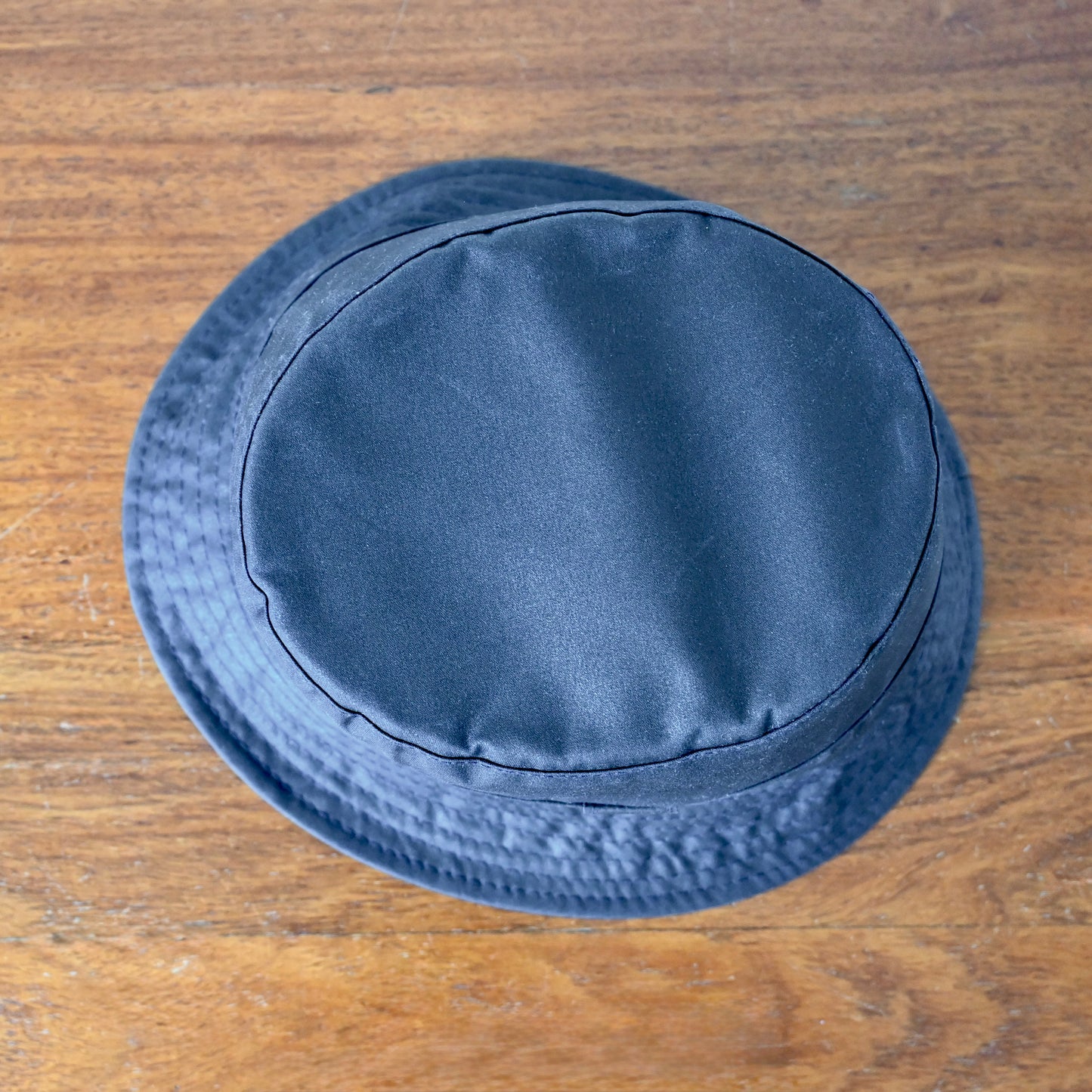 未使用 1990s Barbour ワックスドコットン クラッシャブルハット ネイビー