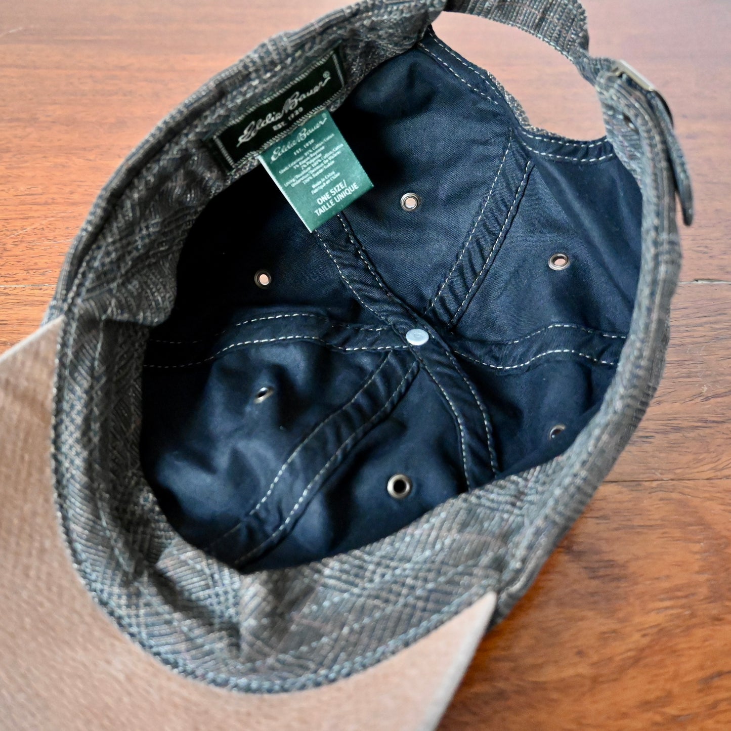 Eddie Bauer グレンチェック ６パネルハット